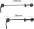 Road Mountain Bicycle MTB Wheel Hub Front and Rear Skewers Quick Release Skewer Clip Bolt Lever Axle QR 145/180 mm, a Pair...